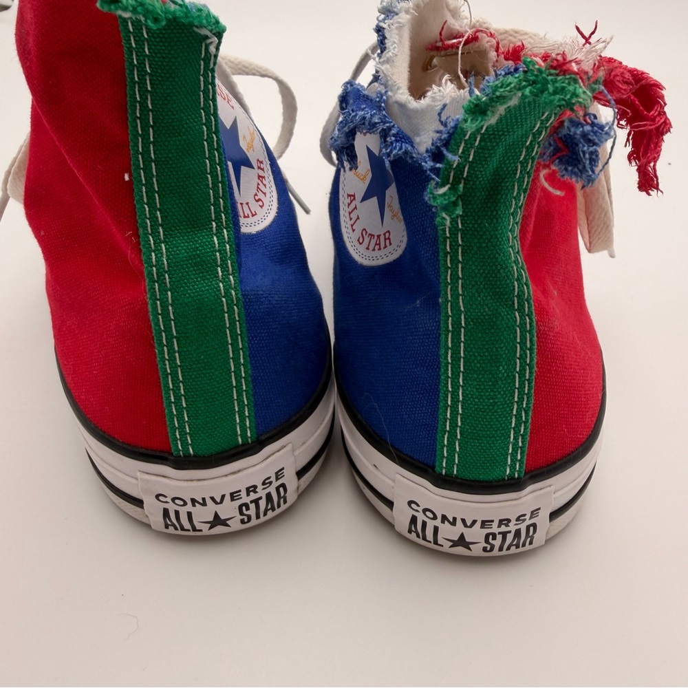 Converse Totally Thrashed Chuck Taylor All Star Hi Enamel Red Mens 8 Womens 10 - Picture 7 of 12